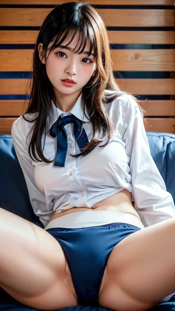 制服のスカートを脱いだ女子高生