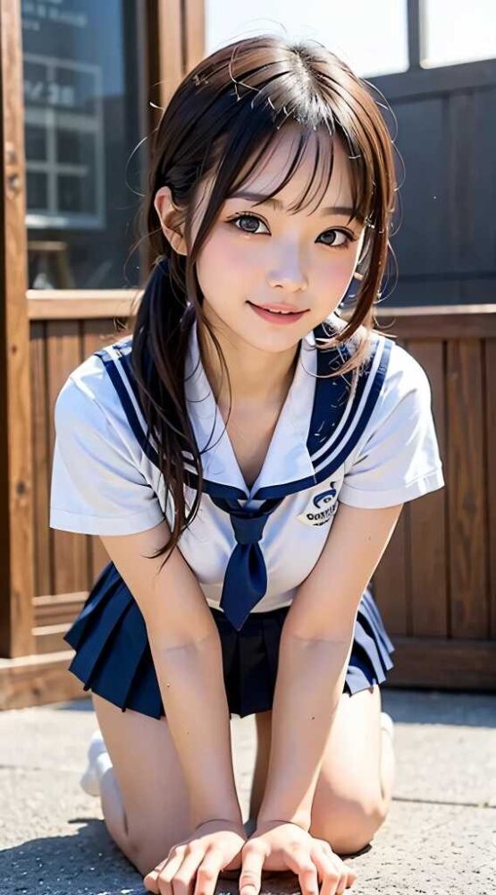 セーラー服の美少女