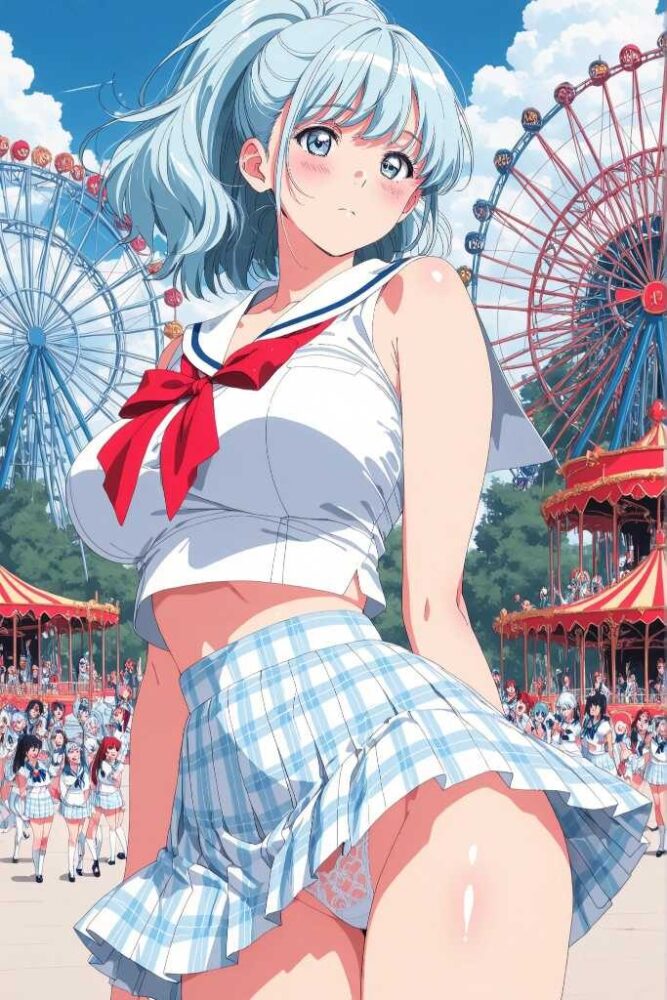 女子高生のパンチラ