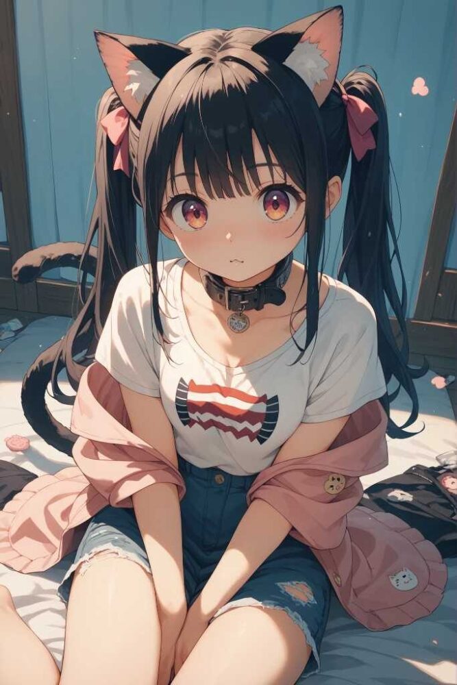 ネコ耳のロリ系美少女