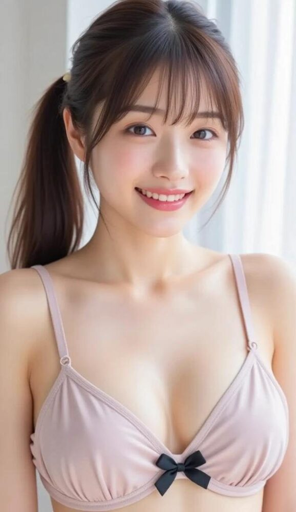 アイドル風美少女のランジェリーグラビア